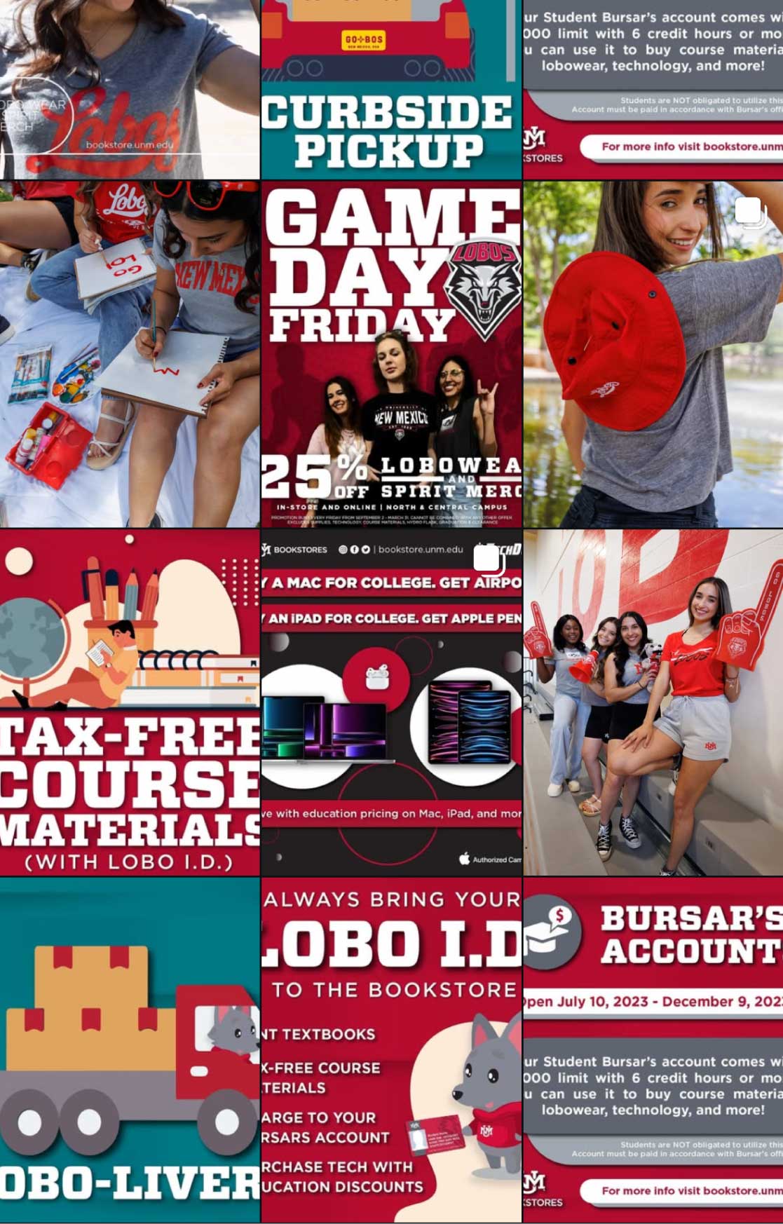 Social media feed 2023