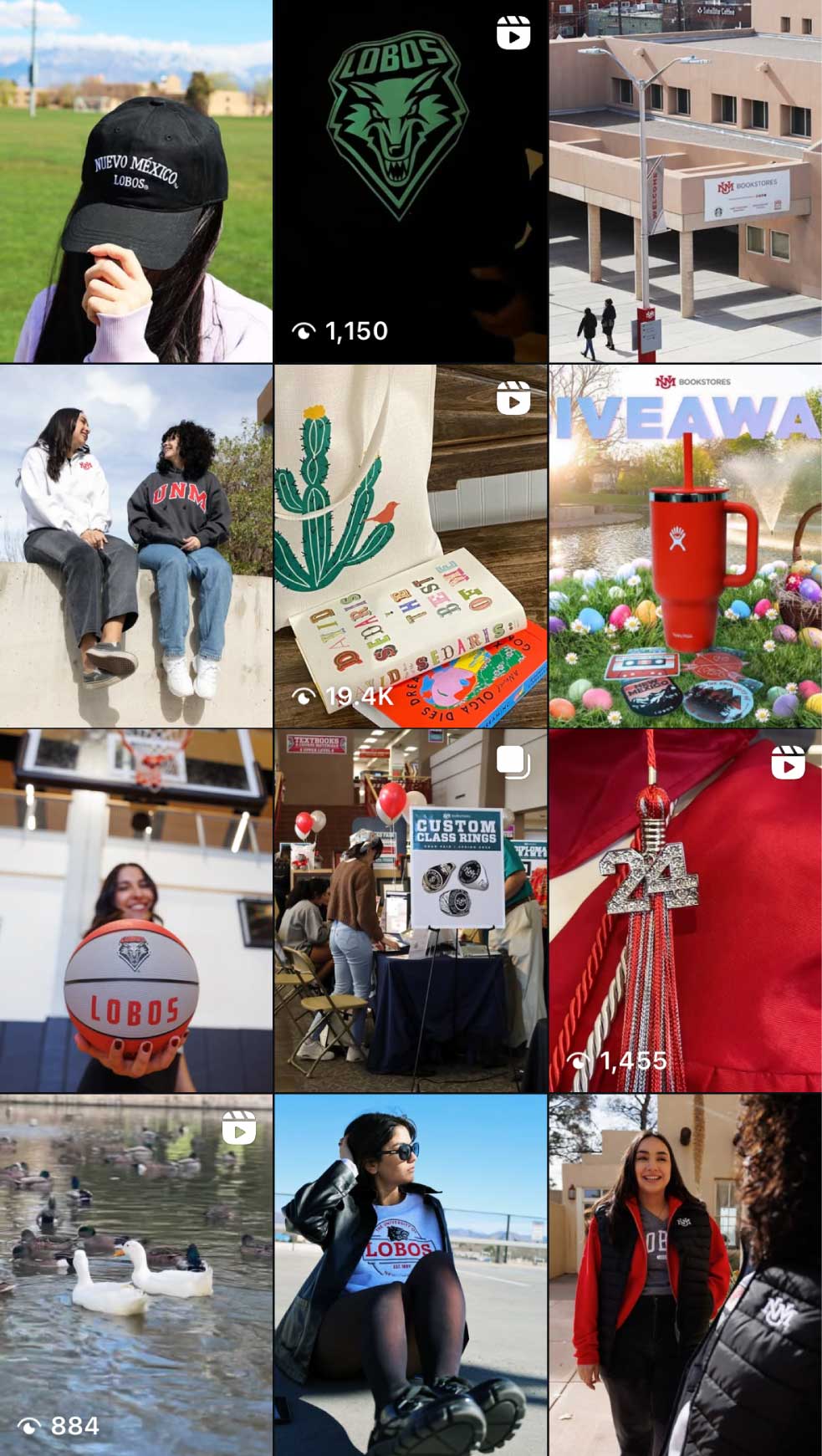 Social media feed 2024