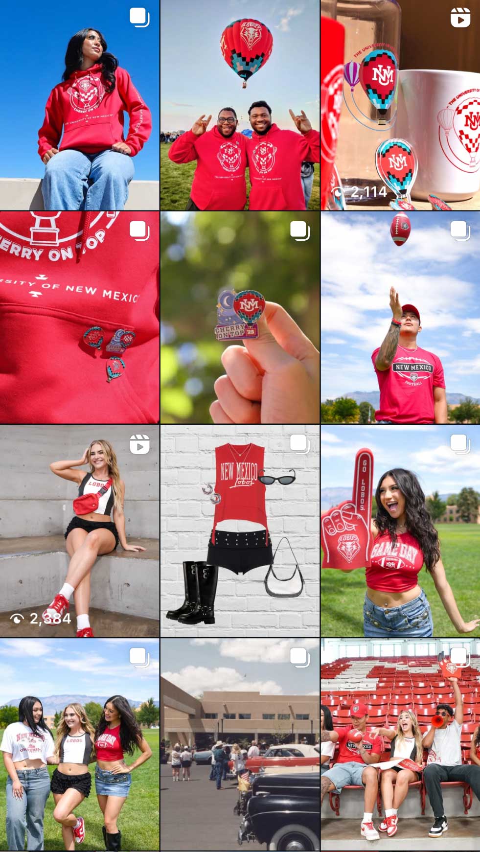 Social media feed 2025